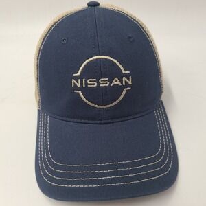 Nissan Hat Snapback Mesh Trucker Richardson Blue Beige Men Casual Everyday Wear